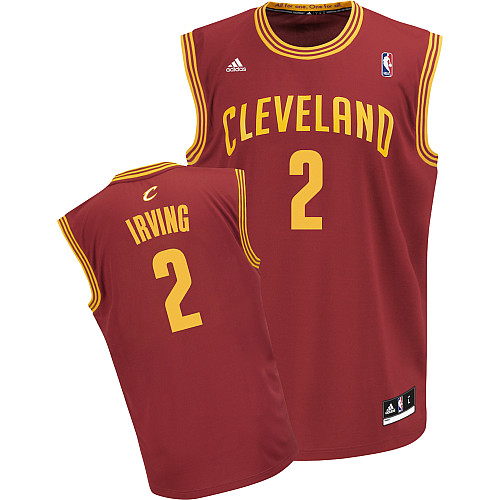  NBA Cleveland Cavaliers 2 Kyrie Irving New Revolution 30 Road Red Jersey